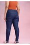 Vlad Navy Blue High Waist Women's Lycra Plus Size Jean Super Skinny Oversized Denim Pants - 5