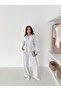 Women's Selani̇k Knitted Fabric Stand-Up Collar Zippered Double Set - 3