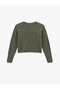 Crew Neck Button Detailed Basic Knitwear Cardigan - 4