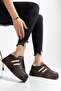Women's Bitter Brown Thick Sole Sneakers - 4