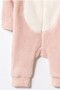 Sweet Hooded Deer Figured Plush Baby Romper - 6