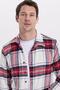 Men's Slim Fit slim fit checkered winter lumberjack shirt - 3