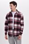 Men's Slim Fit slim fit checkered winter lumberjack shirt - 4