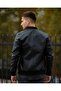 Men's College Style Winter Leather Coat - 3