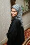 Ecozen Scarf Tn2106 Monogram 01-Smoked-Black - 2