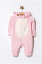 Sweet Hooded Deer Figured Plush Baby Romper - 4
