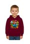 Unisex Super Mario Printed Children's Sweatshirt Hooded 3 Thread Raster - 2