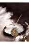 Ammonite Natural Stone Pendant Silver Chain Necklace - 4