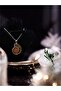 Ammonite Natural Stone Pendant Silver Chain Necklace