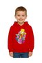 Unisex Simpson Printed Children's Swaetshirt Hooded 3 Thread Rased - 2