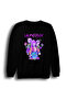K-Pop Demon Hunters - Huntrix - New Year Printed Unisex 100% Cotton Crew Neck Black Sweatshirt