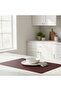 2 Pieces Burgundy Leather American Service Placemat Rectangular Burgundy 33X44-Easy to Clean Placemat - 3