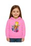 Unisex Simpson Printed Children's Swaetshirt Hooded 3 Thread Rased - 2