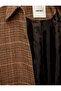 Belted Plaid Coat with Buttoned Pockets and Long Sleeves - 7