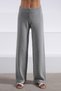 A.Grey Cashmere High Waist Wide Leg Women's Knitwear Pants