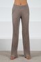 Mink High Waist Corded Fabric Pockets Wide Leg Corded Fabric Cashmere Women's Knitwear Trousers