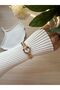 Retro Minimal Metal Cord Vintage Women's Wristwatch Gold Round - 3