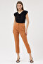 High Waist Pants with Pleated Detail # P0030 - 2