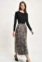 Multi Zebra Patterned Tulle Skirt 4075 R6-J-K1 - 2