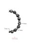 Certified Spectrolite and Hematite Stone 8 mm Men's Natural Stone - 3