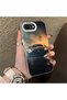 iPhone 16E Compatible Silicone Edge Hard Back Anti-Fall Case Racing Car Style - 4