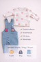 Baby Salopet Set 100% Cotton Rabbit Patterned Long Sleeve Baby Girl Set - 2
