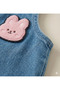 Baby Salopet Set 100% Cotton Rabbit Patterned Long Sleeve Baby Girl Set - 6