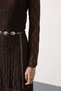 Women's Belt Detail Maxi Lace Dress Brown - 7