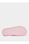 Solid Plush Flower Embellished Slippers - 6