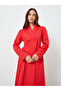 Women Fitted Waist Button A-Line Maxi Dress - 3