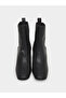 Women Black Block Heel Chelsea Boots - 6