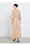 Women Beige A-Line Maxi Jalabiya - 5