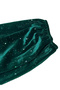 Women's Solid One Shoulder Pleated Detail Velvet Mini Dress - 5