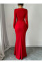 Women Maxi Dress with Pearl Embellishments - 3