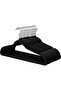 10-Pack Black Non-Slip Velvet Hangers