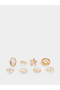 Set of 8 - Faux Pearl Rings