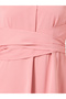 Women High Neck Maxi Dress with Tie Waist - 4