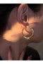Embellished Circle Earrings - 5
