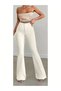 Amanda Women's Flare High Waist Spanish Leg Jeans Denim Jeans Pants