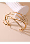 Gold Tone Open Cuff Bangle