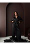 High Waist Wide Leg Satin Trousers - 4