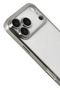 Mtxdpn Apple iPhone 17 Pro Silicone with Lens (215301) - Silver - 3