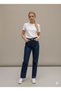 Camelia Gold Ikon 90's Dark Blue Navy Super Extra High-Waisted Palazzo Loose Jeans Pants - 5