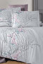 Firstchoice Wisteria Lilac - Cotton Satin Double Bedding Set - 2