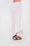 Women's Asymmetric Linen Skirt - 8