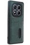 Mtxdpn Xiaomi Redmi Note 14 Pro 5g Case Sara Leather Case with Business Card Holder - (231119) Dark Green - 2