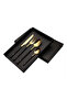 Black Color Premium Stainless Steel 4 Piece Cutlery Set – Tableware Set for 1 Person - 7