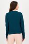 Women Sportswear Fit Long Sleeve Outdoor Sweatshirt, Teal Green - 2