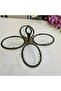1 Piece 4-Section Cast Metal Frame Cookie Plate Antique - 2