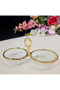 1 Piece 2-Section Cast Metal Frame Cookie Plate Gold - 2